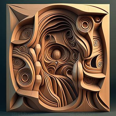 3D model st abstract art (STL)